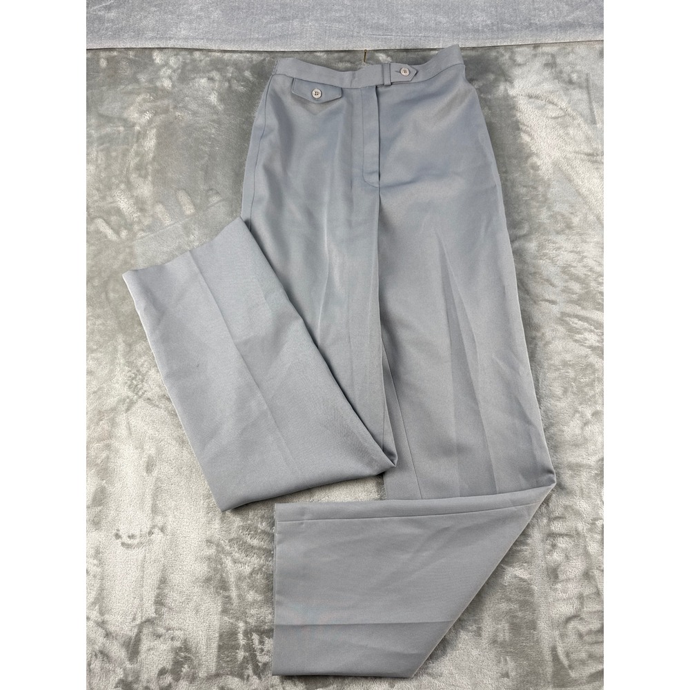 Pan-her Dress Pants Womens 9/10 Gray High Rise Straight Leg EUC